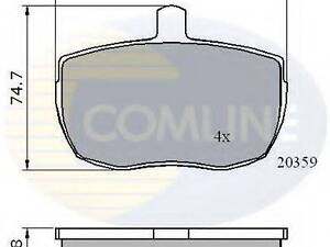 Колодки тормозные дисковые, комплект REMSA 56 на LAND ROVER 90/110 (DHMC)