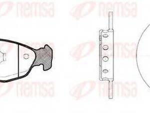 Колодки гальмівні дискові, комплект REMSA 839301 на OPEL CORSA A Наклонная задняя часть (93_, 94_, 98_, 99_)