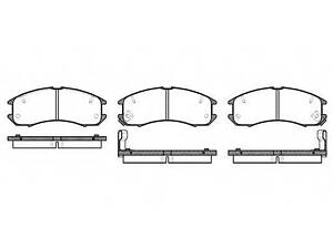 Колодки гальмівні дискові, комплект ROADHOUSE 227302 на MAZDA 626 Mk III (GD)