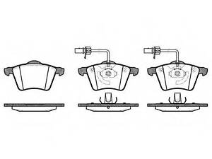 Колодки тормозные дисковые, комплект ROADHOUSE 272102 на VW SHARAN (7M8, 7M9, 7M6)