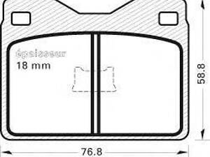 Колодки тормозные дисковые, комплект SACHS 235 на AUDI 100 седан (C1)