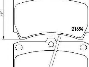 Колодки гальмівні дискові, комплект TEXTAR 2165404 на MAZDA 323 IV (BG)