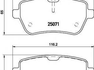 Колодки тормозные дисковые, комплект TEXTAR 2507101 MERCEDES-BENZ SL (R231)