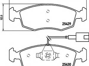 Колодки гальмівні дискові, комплект TEXTAR 2542901 на FIAT 500 C (312)