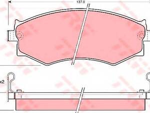 Колодки гальмівні дискові, комплект TRW GDB1008 на NISSAN PRIMERA Break (W10)