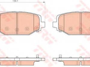 Колодки гальмівні дискові, комплект TRW GDB1936 на FIAT FREEMONT (JF_)