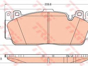 Колодки тормозные дисковые, комплект TRW GDB2020 на BMW 6 купе (F13)