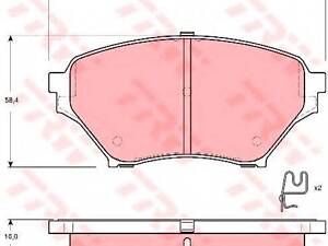 Колодки тормозные дисковые, комплект TRW GDB3302 MAZDA MIATA II (NB)