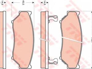 Колодки тормозные дисковые, комплект TRW GDB3436 SUZUKI GRAND VITARA XL-7 I (FT)