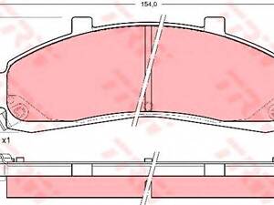 Колодки гальмівні дискові, комплект TRW GDB4010 на FORD USA EXPLORER (UN46)