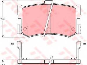 Колодки тормозные дисковые, комплект TRW GDB994 на ROVER 800 (XS)