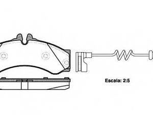 Колодки гальмівні дискові, комплект WOKING P714312 на MERCEDES-BENZ SPRINTER 4-t автобус (904)