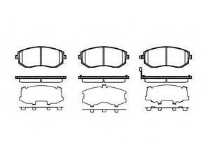 Колодки тормозные дисковые, комплект WOKING P851311 на SUBARU FORESTER (SH)