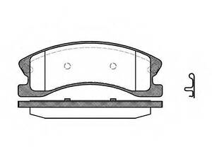 Колодки тормозные дисковые, комплект WOKING P873302 JEEP GRAND CHEROKEE Mk II (WJ, WG)