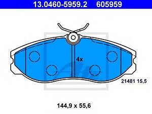 Колодки гальмівні дискові ATE 13046059592 на NISSAN SERENA (C23M)