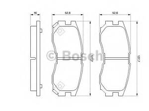 Колодки тормозные дисковые BOSCH 0986460979 на MITSUBISHI DIAMANTE седан (F2_A, F1_A)