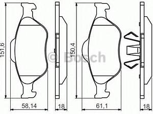 Колодки гальмівні дискові BOSCH 0986495220 на FORD PUMA (EC_)