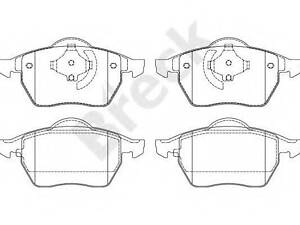 Колодки гальмівні дискові BRECK 216240070100 на AUDI A4 седан (8D2, B5)