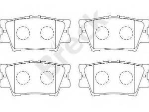 Колодки гальмівні дискові BRECK 243380070400 на LEXUS HS (ANF10)