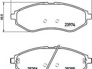 Колодки гальмівні дискові BREMBO P10057 на CHEVROLET LOVA седан (T250, T255)