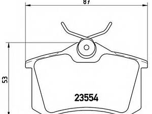 Колодки гальмівні дискові BREMBO P68024 на RENAULT MEGANE III купе (DZ0/1_)