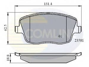 Колодки гальмівні дискові COMLINE CBP01147 на SKODA ROOMSTER Praktik (5J)