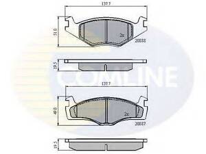 Колодки гальмівні дискові COMLINE CBP0149 на VW RABBIT I кабрио (155)