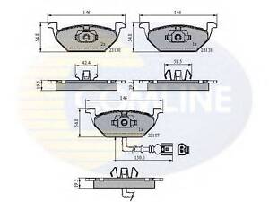 Колодки гальмівні дискові COMLINE CBP1851 на SEAT IBIZA V (6J5, 6P5)