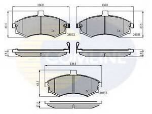 Колодки гальмівні дискові COMLINE CBP31176 на HYUNDAI ELANTRA (XD)