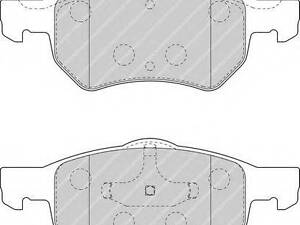 Колодки гальмівні дискові FERODO FDB1474 на CHRYSLER GRAND VOYAGER IV (RG, RS)