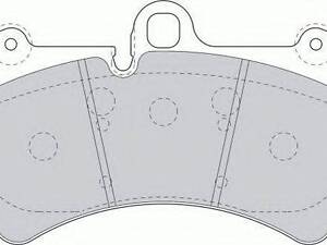 Колодки тормозные дисковые FERODO FDB1626 на AUDI Q7 (4L)