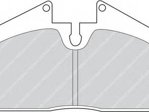 Колодки гальмівні дискові FERODO FDB451 на PORSCHE 911