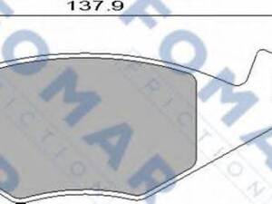 Колодки гальмівні дискові FOMAR FRICTION FO436881 на VW POLO (86C, 80)