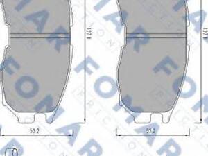 Колодки гальмівні дискові FOMAR FRICTION FO479181 на MITSUBISHI COLT Mk III (C5_A)