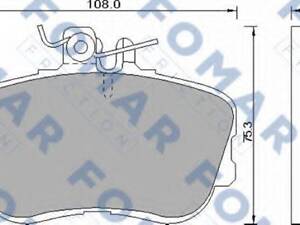 Колодки гальмівні дискові FOMAR FRICTION FO493781 на MERCEDES-BENZ C-CLASS седан (W202)