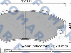 Колодки тормозные дисковые FOMAR FRICTION FO546881 на RENAULT 21 седан (L48_)