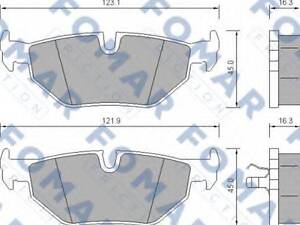 Колодки тормозные дисковые FOMAR FRICTION FO637181 на BMW 5 седан (E39)