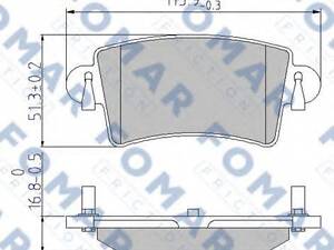 Колодки тормозные дисковые FOMAR FRICTION FO684281 RENAULT MASTER II Van (FD)