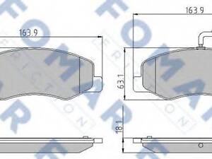 Колодки тормозные дисковые FOMAR FRICTION FO898281 на RENAULT MASTER III фургон (FV)