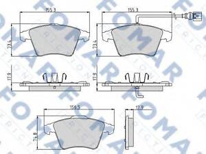 Колодки гальмівні дискові FOMAR FRICTION FO918981 на VW MULTIVAN Mk V (7HM, 7HN, 7HF, 7EF, 7EM, 7EN)