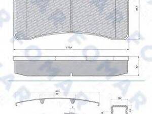 Колодки гальмівні дискові FOMAR FRICTION FO933881 на VOLVO FL