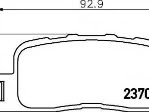 Колодки гальмівні дискові HELLA PAGID 8DB355011001 на TOYOTA WISH MPV (ZGE2_)