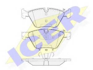 Колодки гальмівні дискові ICER 181795 на BMW 3 седан (E90)