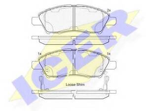 Колодки гальмівні дискові ICER 182073 на NISSAN MARCH IV (K13)