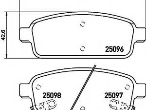 колодки тормозные дисковые комплект HELLA PAGID 8DB355015221 OPEL ASTRA J Sports Tourer