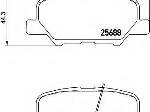 колодки тормозные дисковые комплект HELLA PAGID 8DB355020291 MITSUBISHI OUTLANDER SPORT (GA_W_)