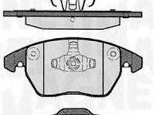 Колодки гальмівні дискові, комплект MAGNETI MARELLI 363916060135 на SEAT IBIZA V (6J5, 6P5)