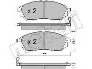 Колодки гальмівні дискові, комплект SAMKO 5SP1406 на NISSAN FRONTIER / NP300 (D40)