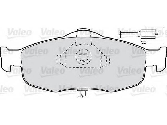 Колодки гальмівні дискові, комплект VALEO 598034 на FORD MONDEO Mk II (BAP)