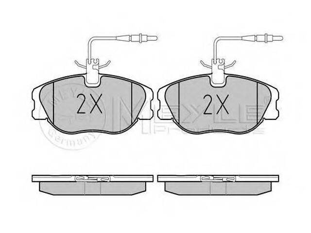 Колодки гальмівні дискові MEYLE 0252180119W на PEUGEOT 806 (221)